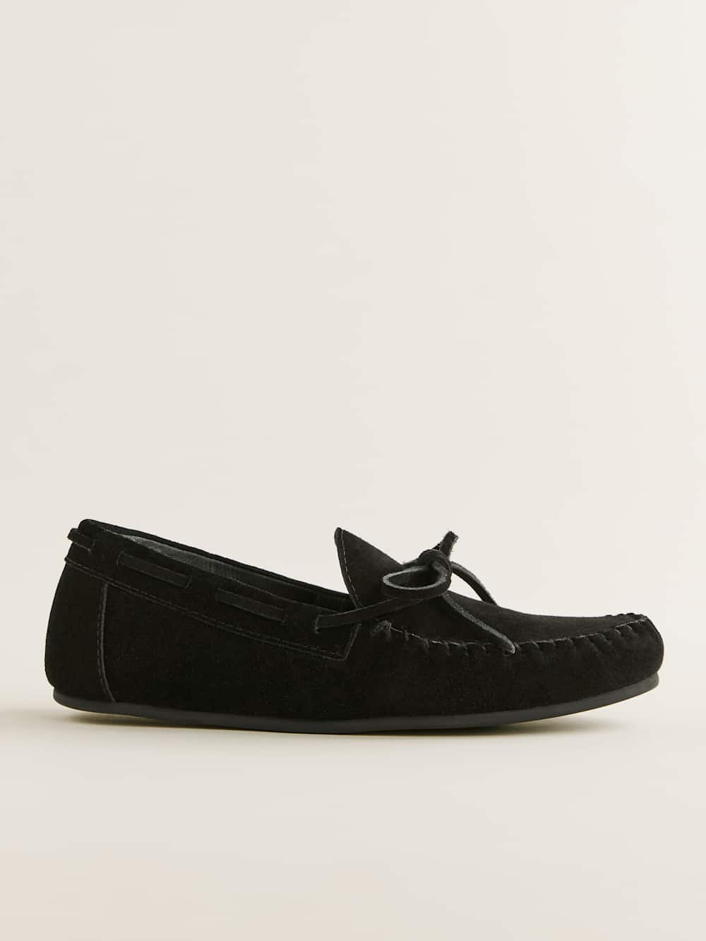 Reformation Annette Moccasin - Black Suede