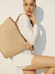 Reformation Isabella Tote - Natural Raffia