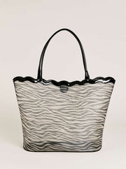 Reformation Isabella Tote - Zebra Mesh