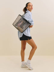 Reformation Isabella Tote - Zebra Mesh