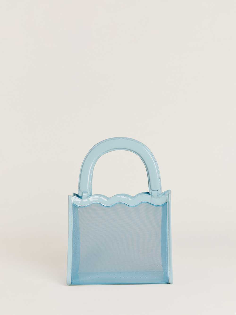 Reformation Emma Mini Bag - Light Blue Mesh