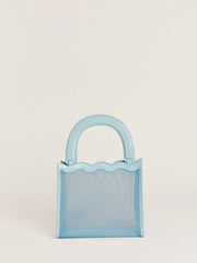 Reformation Emma Mini Bag - Light Blue Mesh