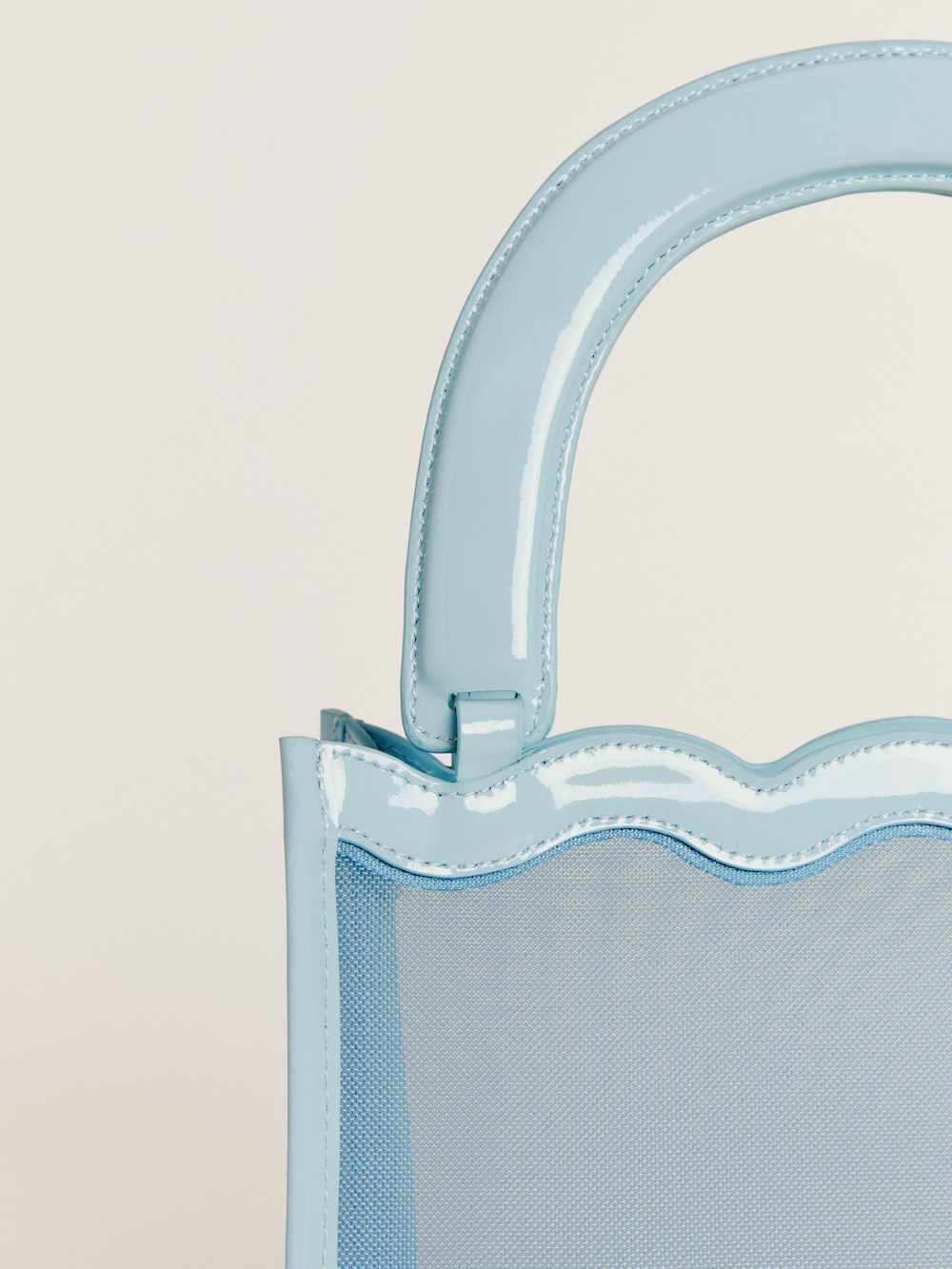Reformation Emma Mini Bag - Light Blue Mesh