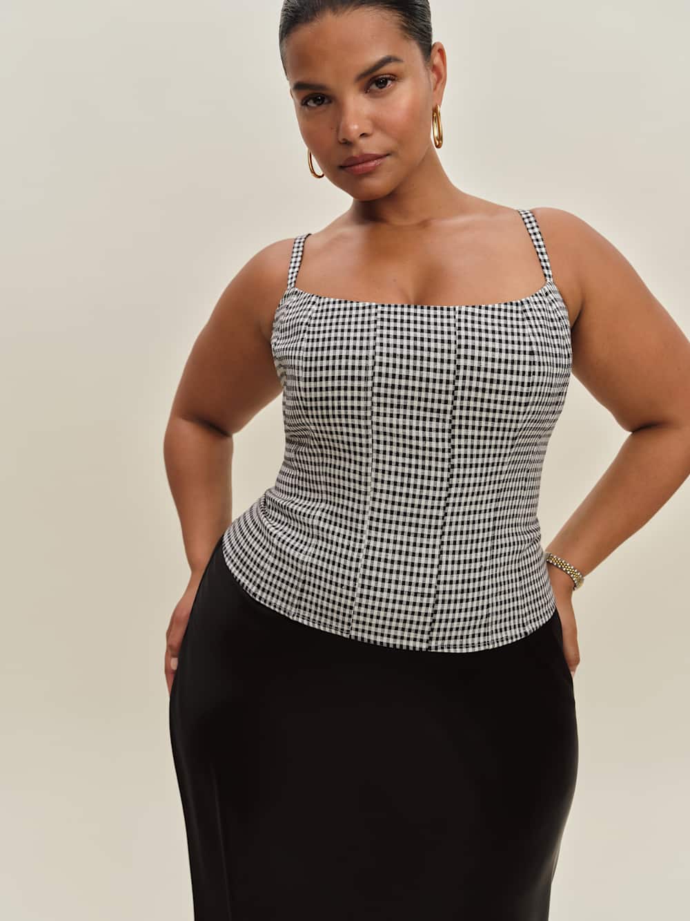 Reformation Hattie Linen Top Es - Remy Check