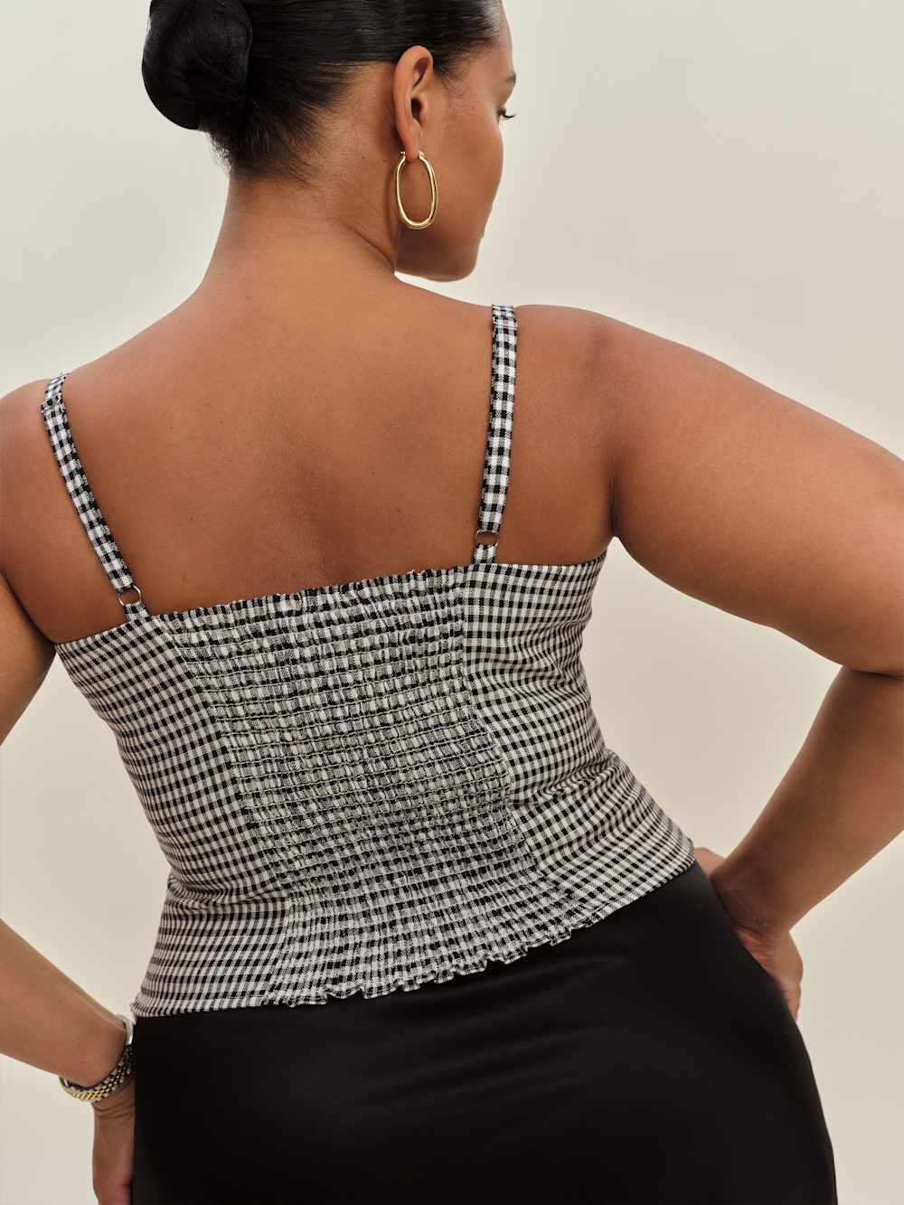 Reformation Hattie Linen Top Es - Remy Check