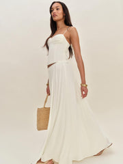 Reformation Gemma Skirt - Ivory