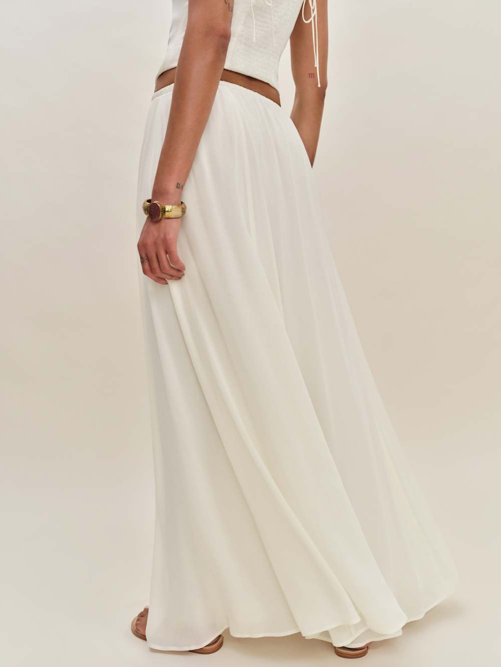 Reformation Gemma Skirt - Ivory