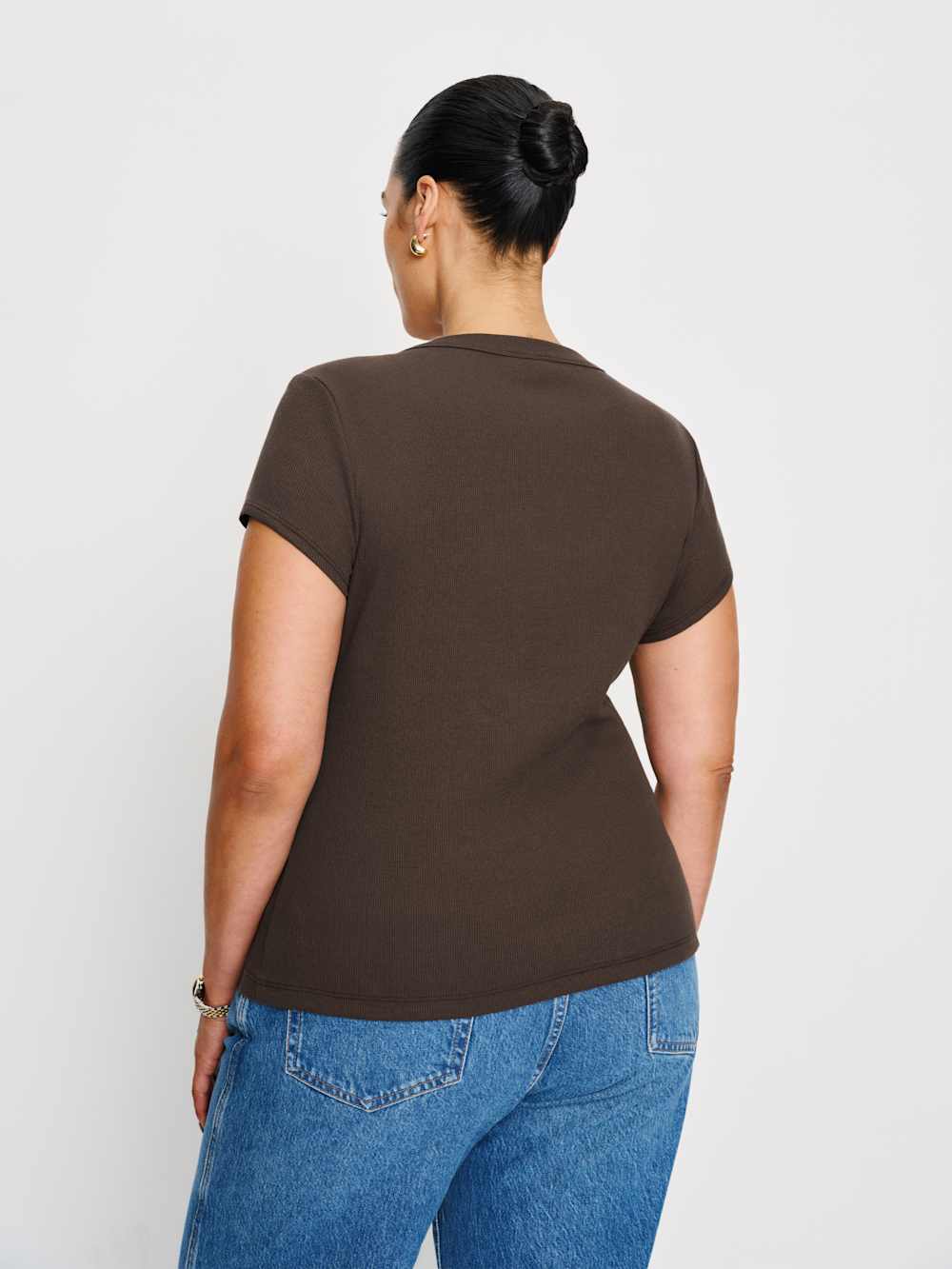 Reformation Raelynn Knit Top Es - Mole