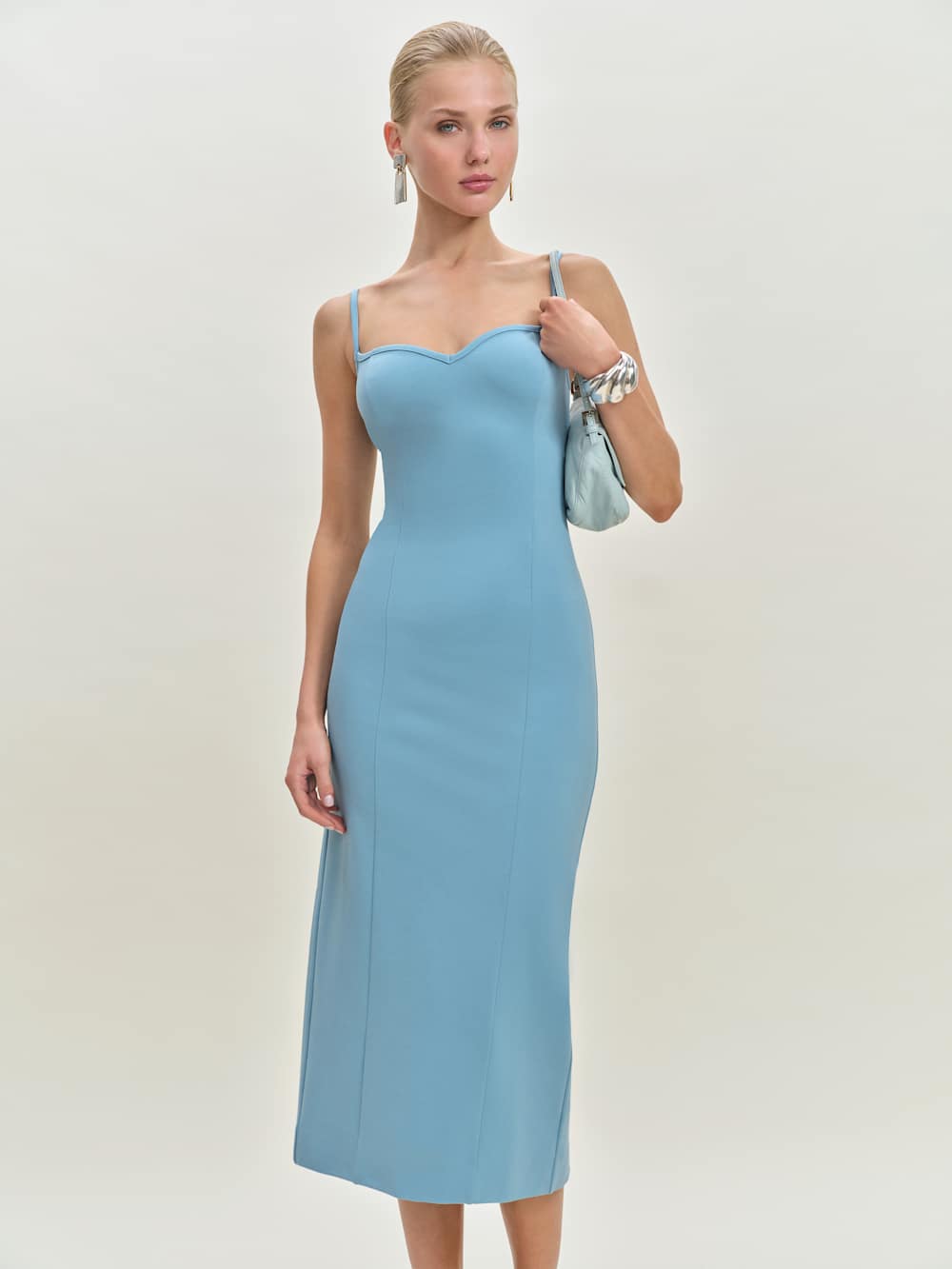 Reformation Remi Knit Dress - Sky Blue