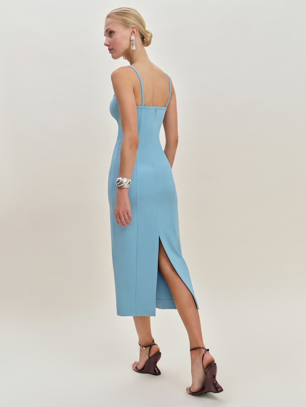 Reformation Remi Knit Dress - Sky Blue
