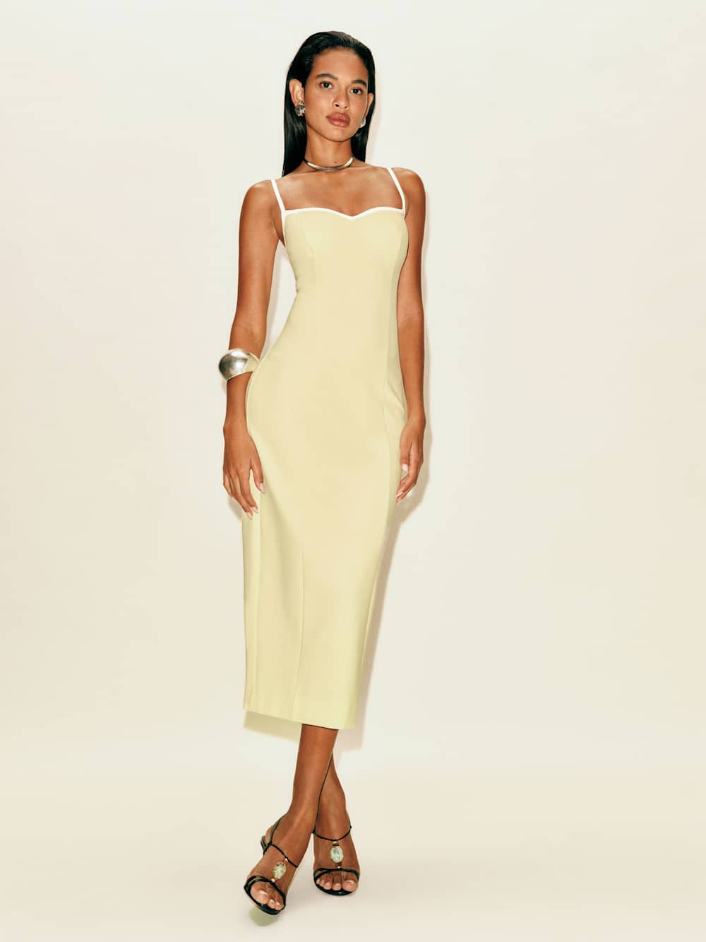 Reformation Remi Knit Dress - Soft Yellow