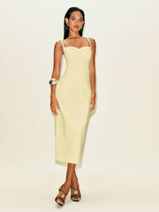 Reformation Remi Knit Dress - Soft Yellow