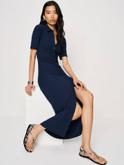Reformation Aiden Knit Dress - Navy