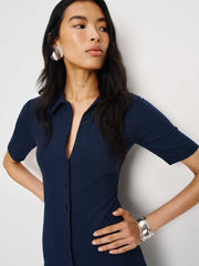 Reformation Aiden Knit Dress - Navy