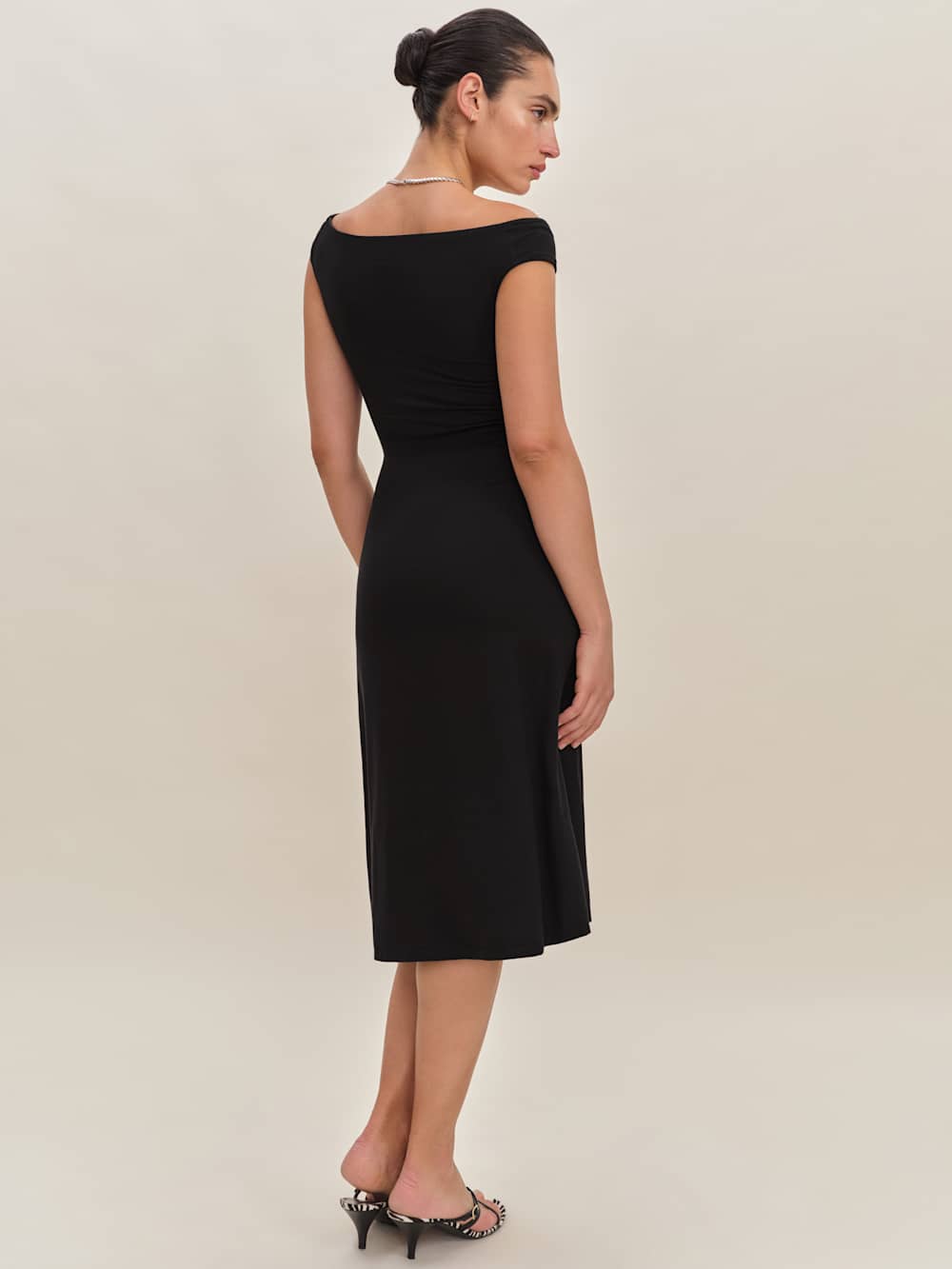Reformation Milo Knit Dress - Black