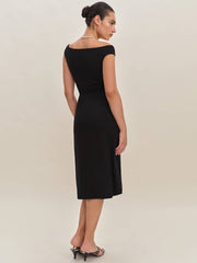 Reformation Milo Knit Dress - Black