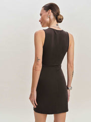 Reformation Kelsey Knit Dress - Mole