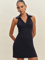 Reformation Austine Knit Dress - Navy