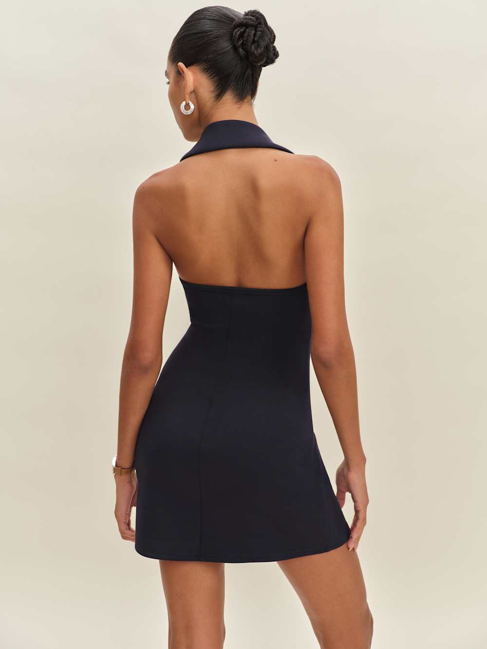 Reformation Austine Knit Dress - Navy
