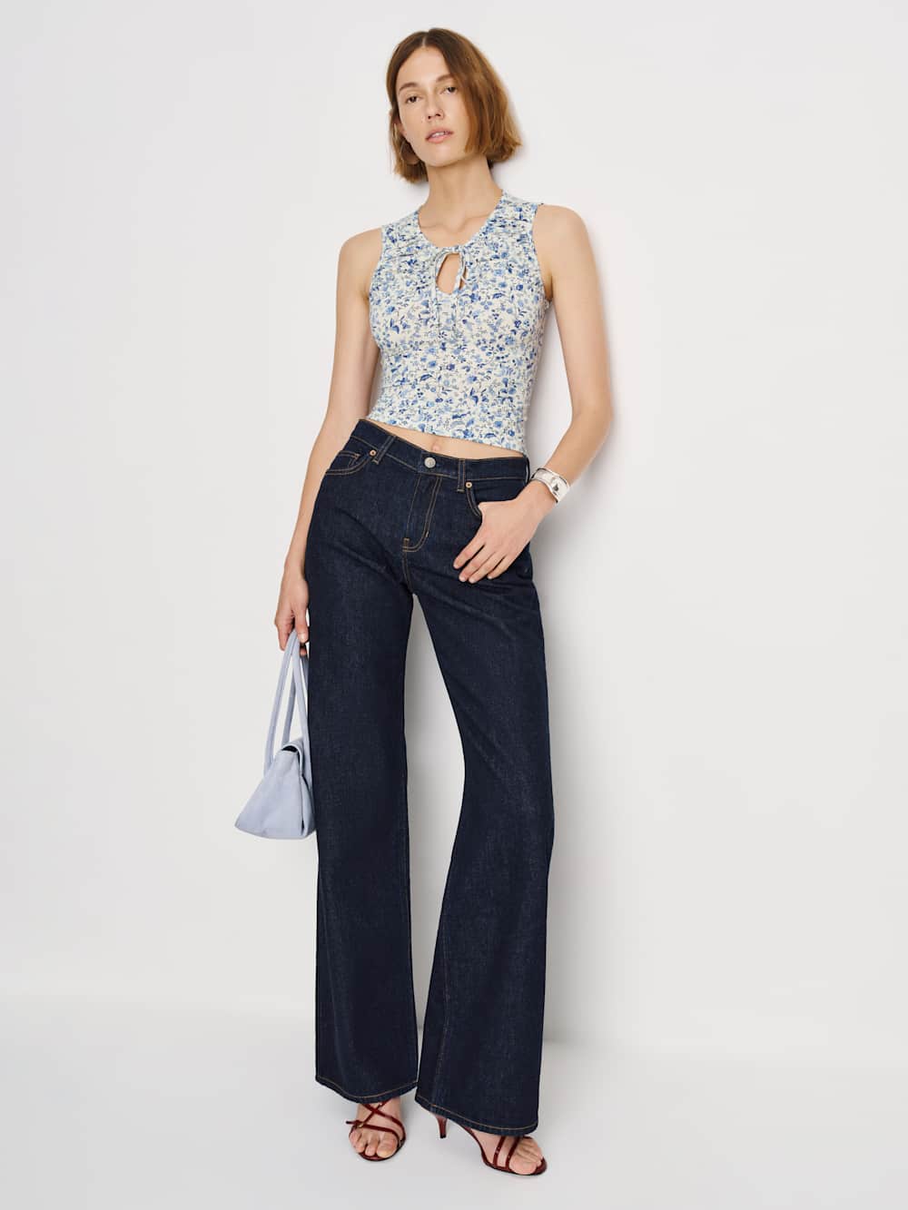 Reformation Bella Knit Top - Nile