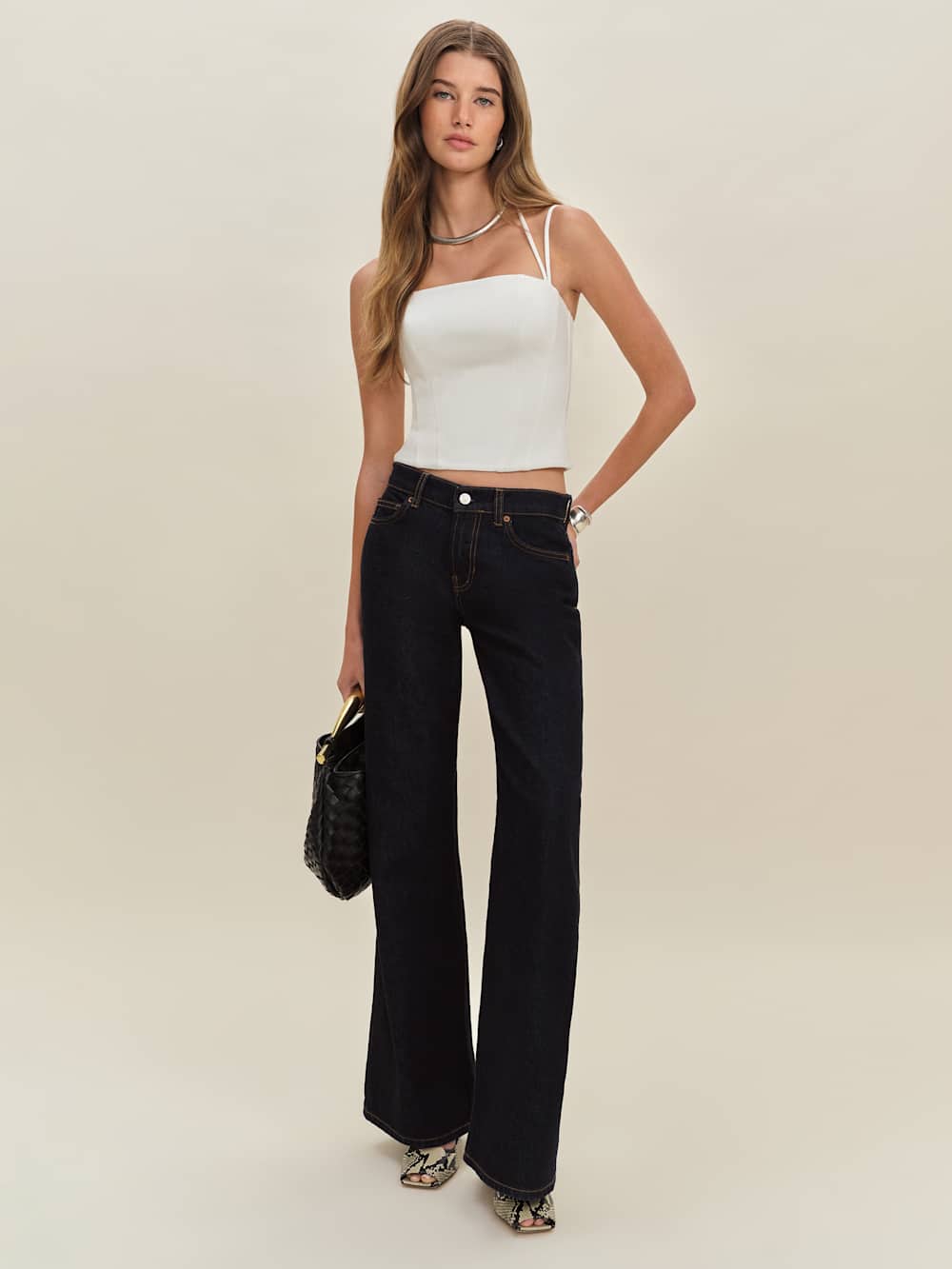 Reformation Elliot Knit Top - White