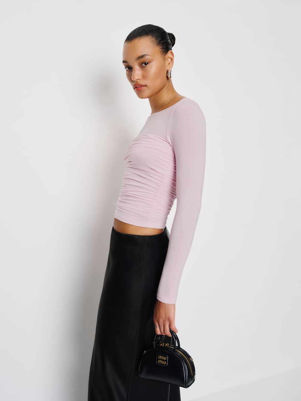 Reformation Julian Knit Top - Pink