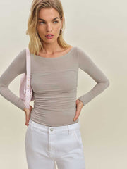 Reformation Julian Knit Top - Rock
