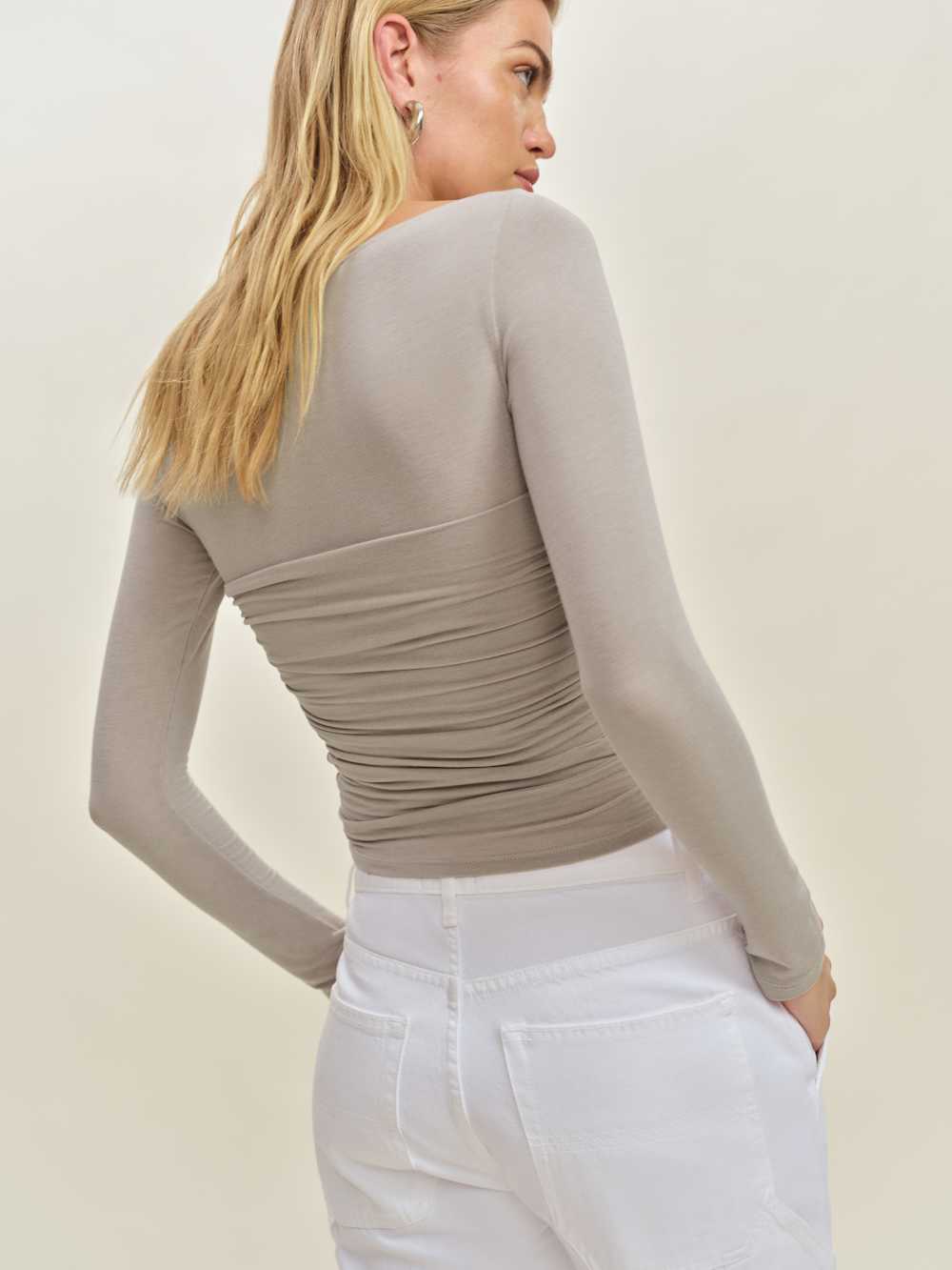 Reformation Julian Knit Top - Rock