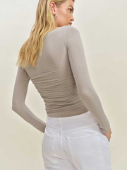 Reformation Julian Knit Top - Rock