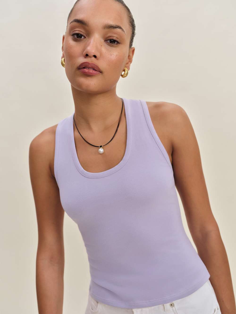 Reformation Archie Knit Top - Aura