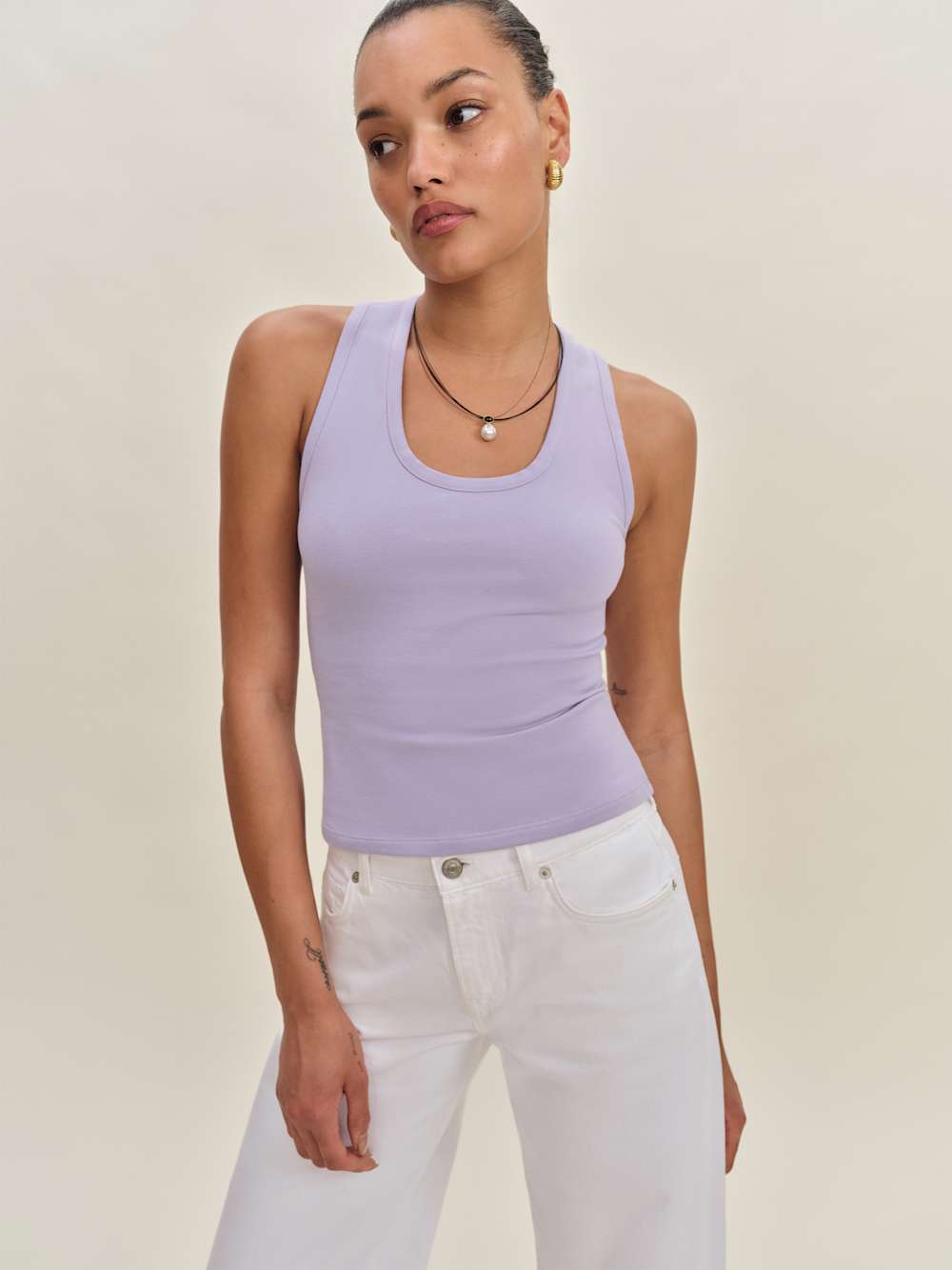 Reformation Archie Knit Top - Aura
