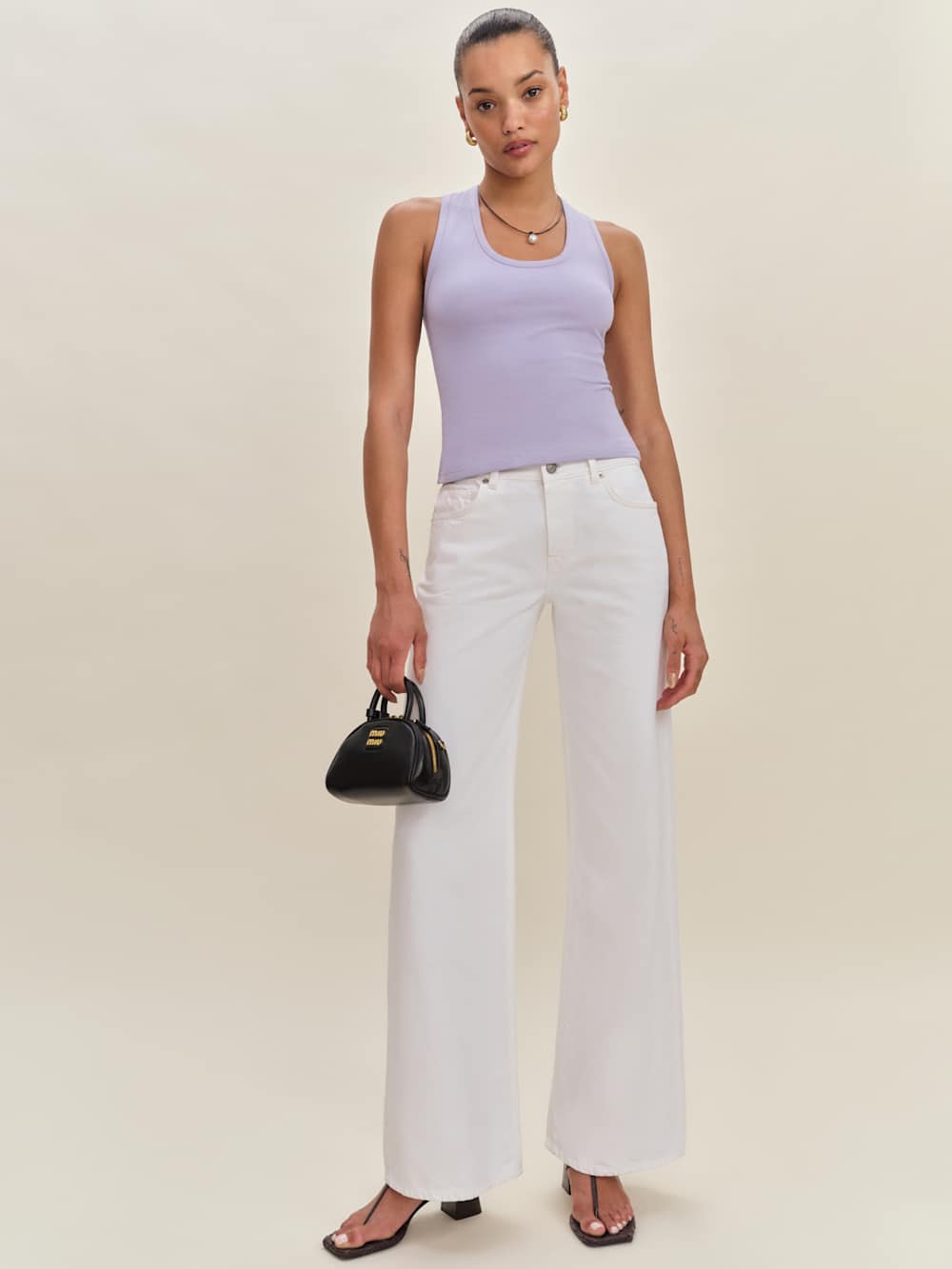 Reformation Archie Knit Top - Aura