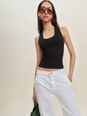 Reformation Archie Knit Top - Black