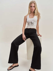 Reformation Archie Knit Top - Fior Di Latte