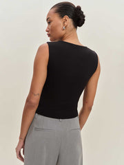 Reformation Wren Knit Top - Black