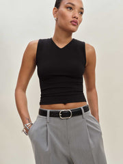 Reformation Wren Knit Top - Black