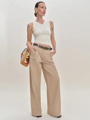 Reformation Wren Knit Top - Fior Di Latte