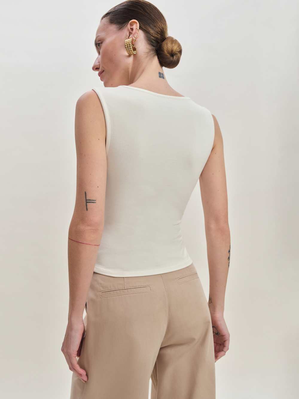 Reformation Wren Knit Top - Fior Di Latte