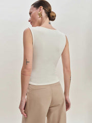 Reformation Wren Knit Top - Fior Di Latte