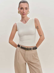 Reformation Wren Knit Top - Fior Di Latte