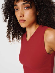 Reformation Wren Knit Top - Lipstick