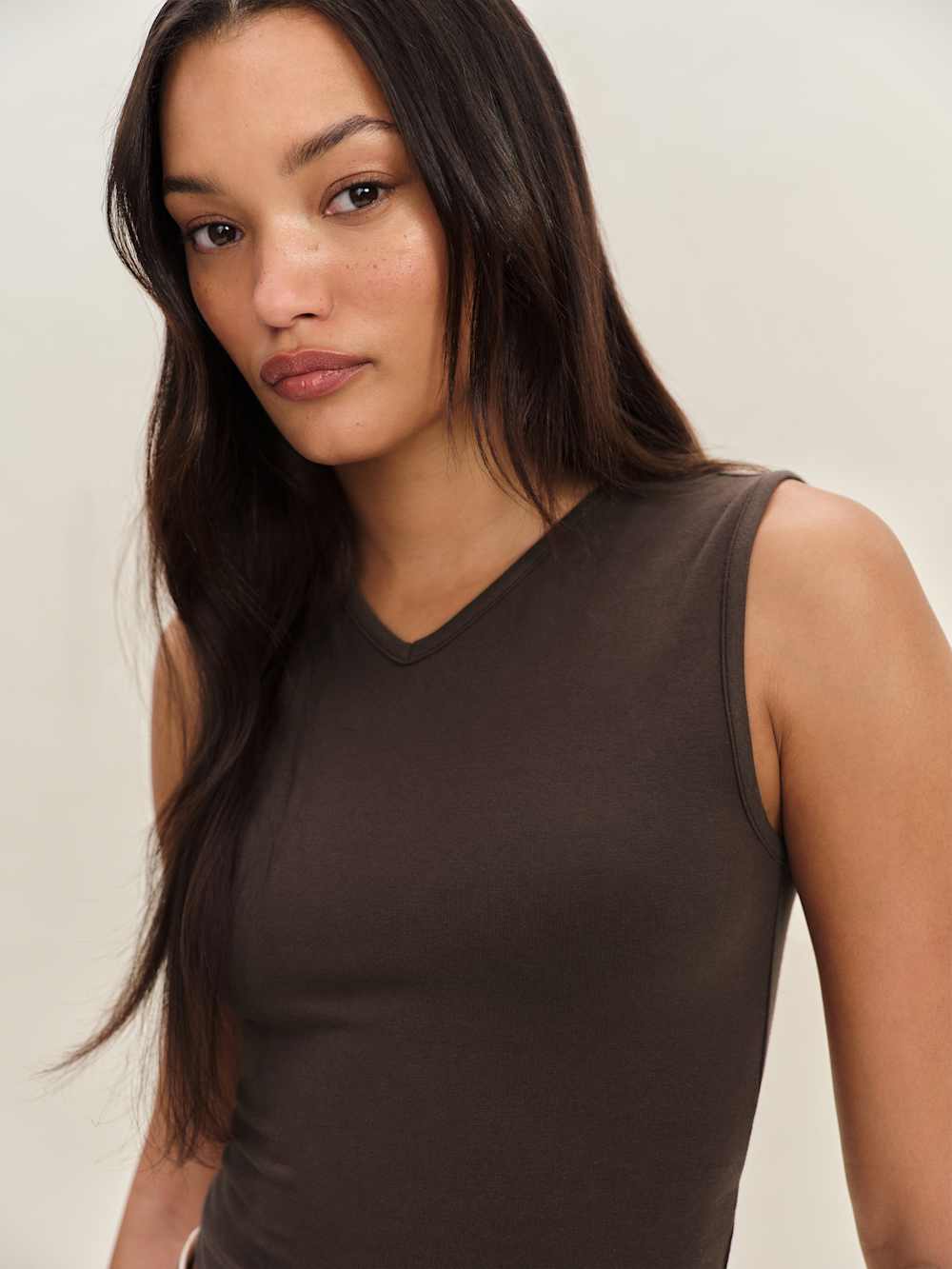 Reformation Wren Knit Top - Mole