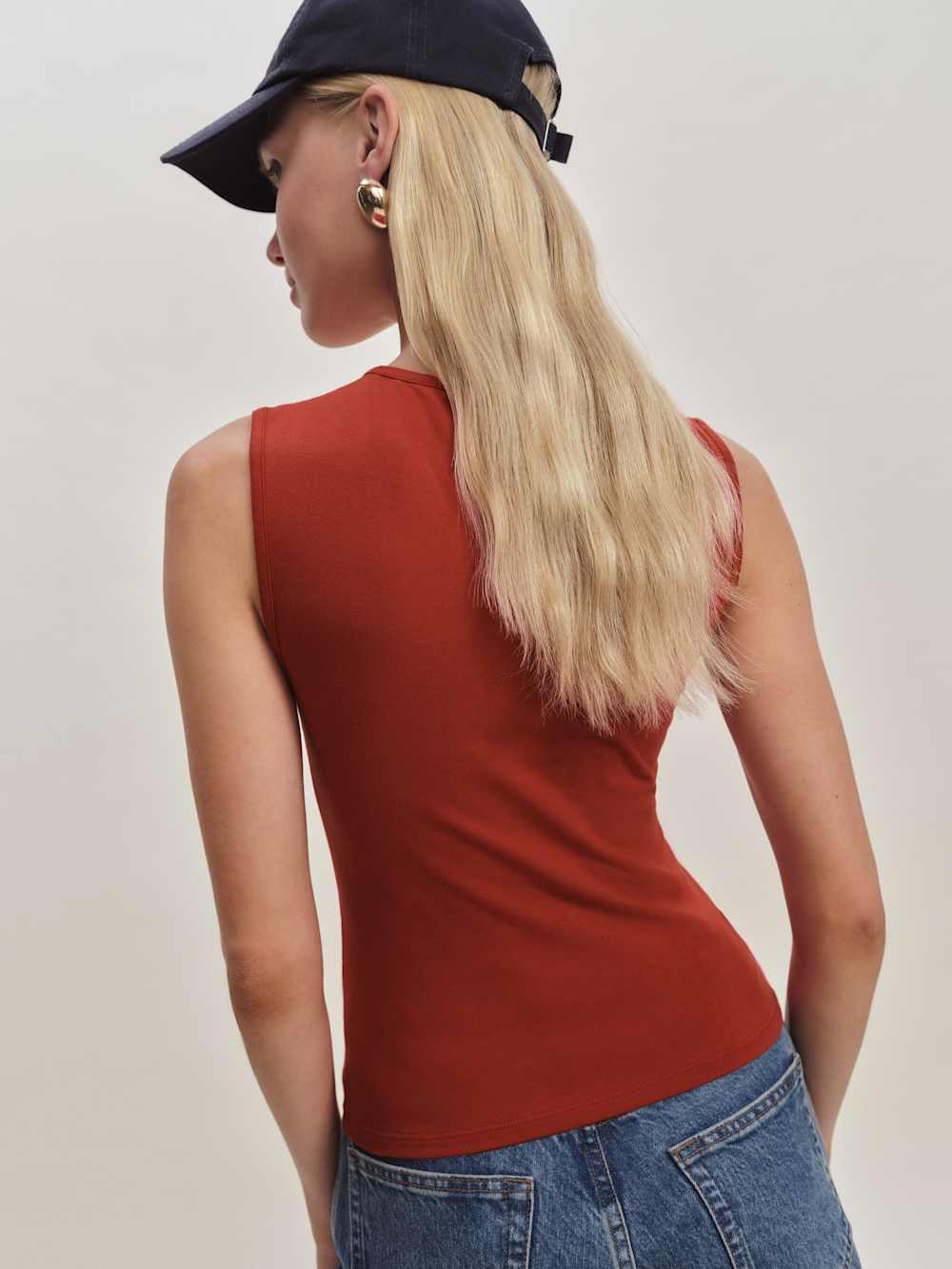 Reformation Wren Knit Top - Sundried Tomato