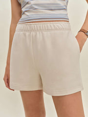 Reformation Leon Sweat Short - Almond