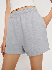 Reformation Leon Sweat Short - Heather Grey