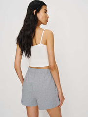 Reformation Leon Sweat Short - Heather Grey