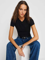 Reformation Lindie Tee - Black