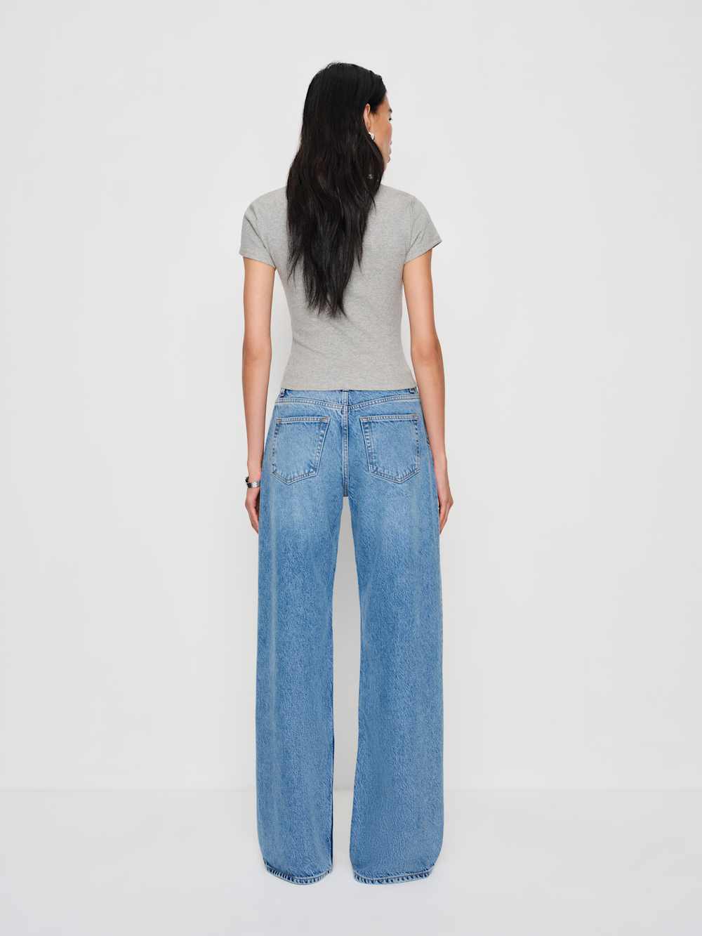 Reformation Lindie Tee - Heather Grey