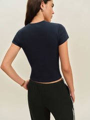 Reformation Lindie Tee - Midnight