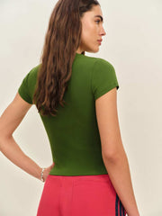 Reformation Lindie Tee - Grass